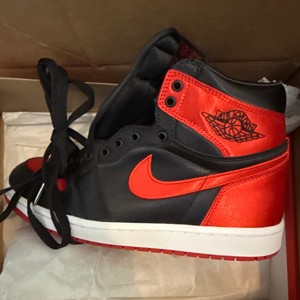Black and Red High-Top Sneakers